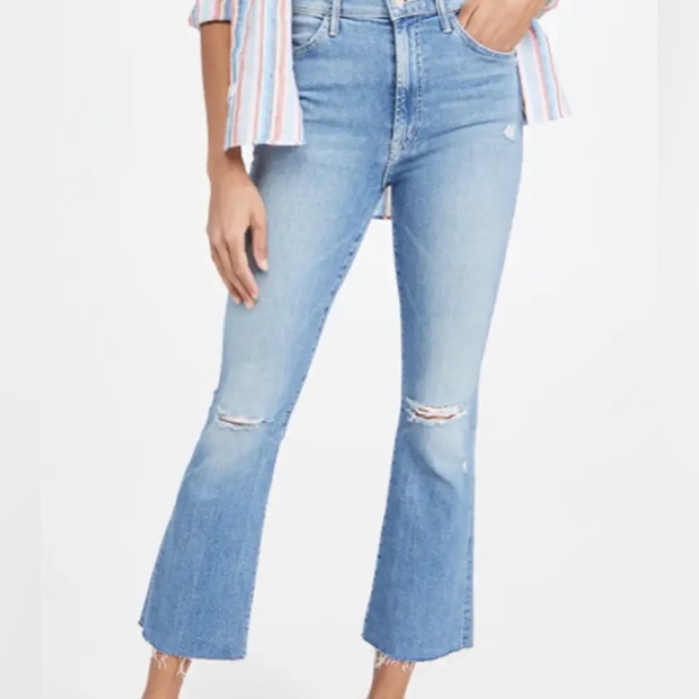 MOTHER The Hustler Ankle Fray Jeans